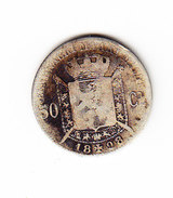BELGIQUE MORIN N° 187 Qualite Voir Scan 1898 FL . (SP31) - 50 Cent