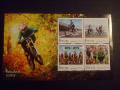 IRELAND 2016 CYCLING IN IRE   MINISHEET  MNH**   (E27-300) - Unused Stamps