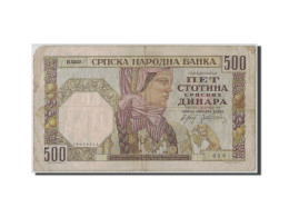 Billet, Serbie, 500 Dinara, 1941, 1941-11-01, KM:27A, B+ - Serbien