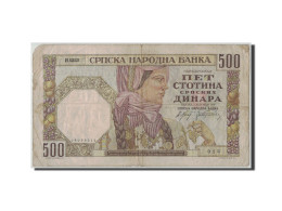 Billet, Serbie, 500 Dinara, 1941, 1941-11-01, KM:27A, B+ - Serbia