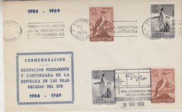 Argentina 1969 Ocupacion Permanente Y Continuada De La Republica En Las Islas Orcadas Del Sur Cover (34245) - Otros & Sin Clasificación