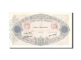 Billet, France, 500 Francs, 500 F 1888-1940 ''Bleu Et Rose'', 1932, 1932-09-01 - 500 F 1888-1940 ''Bleu Et Rose''