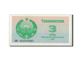 Billet, Uzbekistan, 3 Sum, 1992 (1993), KM:62a, NEUF - Uzbekistan