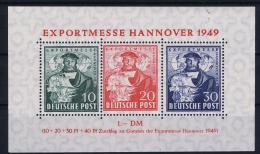 Deutschland Bi Zone  Mi Block Nr 1 C   MNH/**/postfrisch/neuf Sans Charniere - Neufs