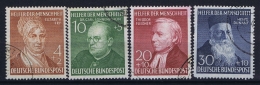 Bund: 1952  Mi  156 - 159  Used Obl Gestempelt - Used Stamps