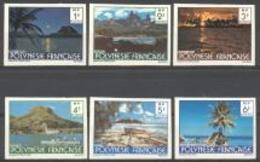 Polynesia 1979, Landscapes Of Polynesia, 6val IMPERFORATED - Neufs