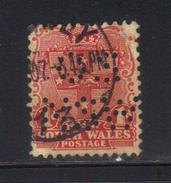 Y7 - NEW SOUTH WALES , 1 Pence Punctured Perfin OS NSW Usato - Perfins