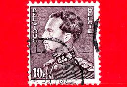 BELGIO - Usato - 1936 - Re Leopoldo III - 10 - 1934-1935 Leopold III.