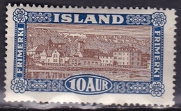 Danish-Island 1925 Views From Island 10 Aur Blue / Brown Michel 115 MH - Nuevos