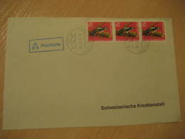 WOODPECKER PIC PAJARO CARPINTERO CLIMBING BIRDS St. Erhard 1997 Stamp On Cover Switzerland - Spechten En Klimvogels