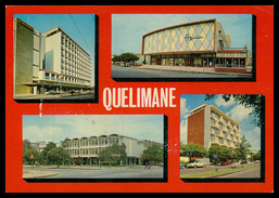 QUELIMANE -Predio Montegiro;Cinema Aguia;Palacio Das Repartições E P.Barreto&Fos.( Ed.F.Lusitana F11 ) Carte Postale - Mozambico