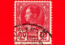 SIAM - Tailandia - Usato - 1928 - Re Prajadhipok - 10 - Siam