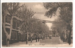 Algérie - Sétif - Rue Du 19e Léger. Sous La Neige. - Sétif