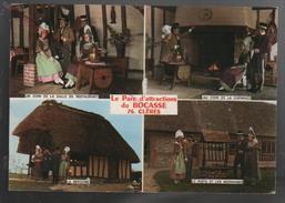 Cpm 769289 Le Parc Du Bocasse Clères 4 Vues Sur Carte , Costumes Les Normands Du Bon Vieux Temps Rouen - Clères