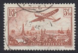 FRANCE Francia Frankreich - 1936 Poste Aérienne Yvert A13 - Avion Survolant Paris - Oblitéré. - 1927-1959 Used