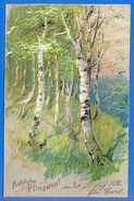 Fantaisie; Pfingsten; Landschaft; Prägekarte; 1906; PFB Serie 3815 - Pentecostés