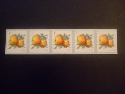 U.S.A. 2016 APPLES STRIP OF 5. MNH ** (E29-10) - Neufs