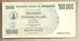 Zimbabwe - Banconota Circolata Da 100.000 Dollari - 2006 - Zimbabwe