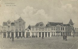 Termonde.  -   Place De La Gare.  (Kreukje In Hoek)  1906  -  Dendermonde - Dendermonde