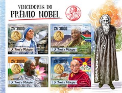 S.Tome&Principe. 2016 Nobel Prize. Mother Teresa. (516a) - Madre Teresa