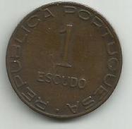 Mozambique 1 Escudo 1945. KM#74 - Mozambico