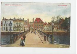 VLISSINGEN 1911 , SCHIPBRUG MET BEELDENHUIS - Gelopen Met Postzegel En Stempel - Vlissingen