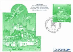 France 1998 Perigueux Mont Saint-Michel Monastry UNESCO World Heritage Site Postal Stationary Card - Pseudo-entiers Officiels