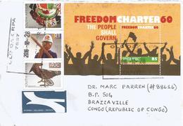 RSA South Africa 2016 Old Oak Democracy Freedom Charter Pearl Handicrafts Cover - Cartas & Documentos