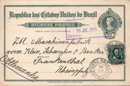 Brésil Entier Postal Pour L'Allemagne 1910 - Ganzsachen