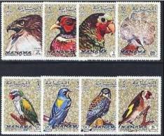 MANAMA, Oiseaux, Birds, Pajaros. Rapaces, Yvert N° 407/14 ** MNH - Adler & Greifvögel