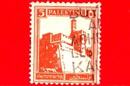 PALESTINA - Usato - 1927 - Fortezza Di Gerusalemme - 5 - Palestine