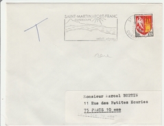 Saint-Martin Port-franc Guadeloupe 1966 - Flamme  - Lettre Brief Cover - Storia Postale