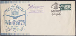 Yugoslavia Croatia 1961 Airmail Letter Transferred By "Varazdin" Flying Club Plane - Luftpost