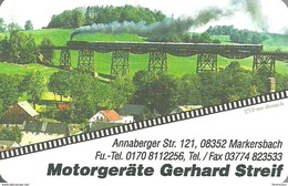 RAIL RAILROAD RAILWAY TRAIN STEAM LOCOMOTIVE BRIDGE MARKERSBACH MOTORGERATE GERHARD STREIF CALENDAR * MGS 2005 * Germany - Small : 2001-...