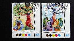 UNO-Genf 573/4 Oo/ESST, Friedliche Visionen, Aquarelle Von Slavka Kolesar (*1974), Kanadische Malerin - Used Stamps