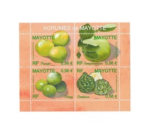 TIMBRE FRANCE BLOC & FEUILLET NEUF  MAYOTTE   " AGRUMES DE MAYOTTE     2009   " Année 2009  NEUF - Hojas Y Bloques