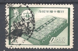 FORMOSA       1958    The 10th Anniversary Of Constitution  USED - Usados