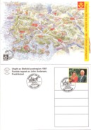 Norway Norge 1997 Post 350 Year Jubilee, Ostfold Post Region, Card, Used Special Cancellation 20.3.1997 - Maximumkarten (MC)