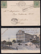 Brazil Brasil 1905 Picture Postcard BAHIA To CONSTANTINE France Theatro S. Joao - Covers & Documents