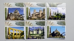 UNO-Genf 545/50 Oo/ESST, UNESCO-Welterbe: Frankreich, Provins, Mont St. Michel, Seineufer, Carcassonne, Pont Du Gard - Used Stamps
