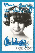 (A360) Signature / Dédicace / Autographe Original De Michele Torr - Chanteuse Française - Autographs