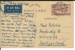 Postkarte Bombay 25.5.61 Nach Zürich - Airmail