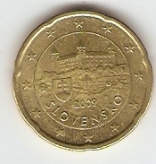 Slovaquie 2009 - 20 Cents - Amoirie - Slovensko - Slowakei