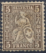 Stamp Switzerland 1881  5c Mint Lot#30 - Ongebruikt
