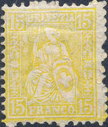 Stamp Switzerland 1881  15c Mint Lot#49 - Ongebruikt