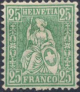 Stamp Switzerland 1881  25c Mint Lot#63 - Ungebraucht