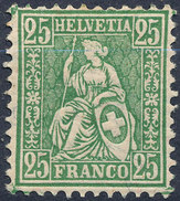 Stamp Switzerland 1881  25c Mint Lot#64 - Neufs