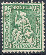 Stamp Switzerland 1881  25c Mint Lot#66 - Ungebraucht