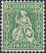 Stamp Switzerland 1881  25c Mint Lot#68 - Ongebruikt