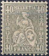 Stamp Switzerland 1881  40c Mint Lot#79 - Ongebruikt